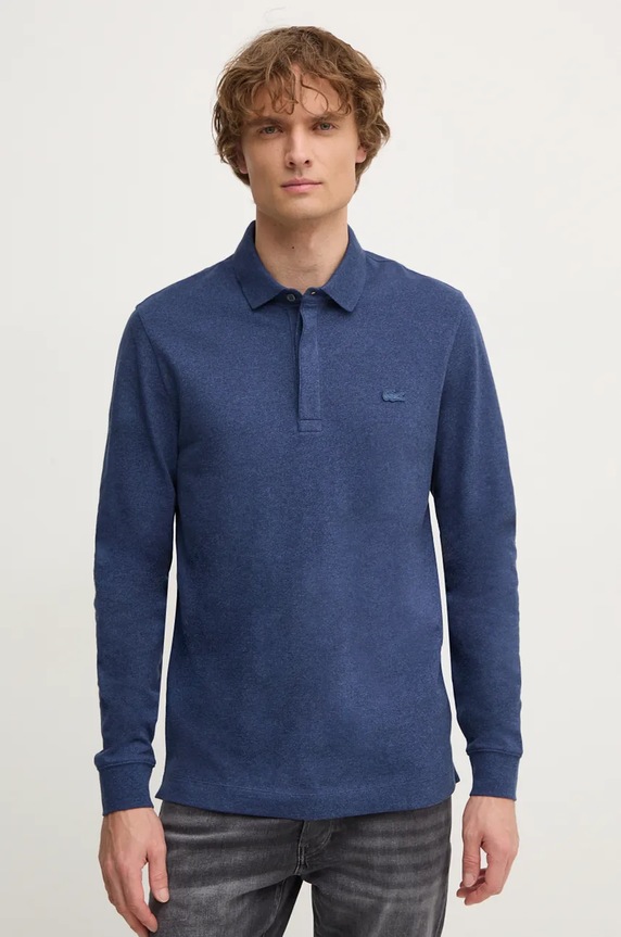 Lacoste longsleeve uni albastru PH2481