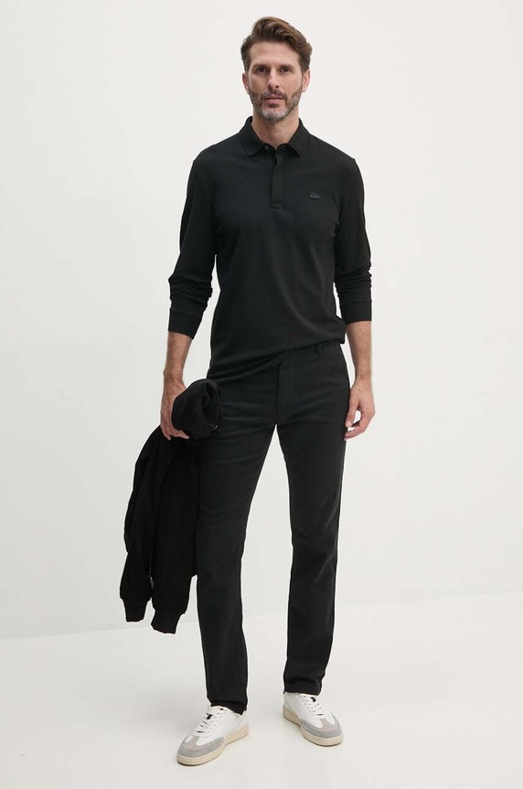 Lacoste camicia a maniche lunghe PH2481 nero AW24