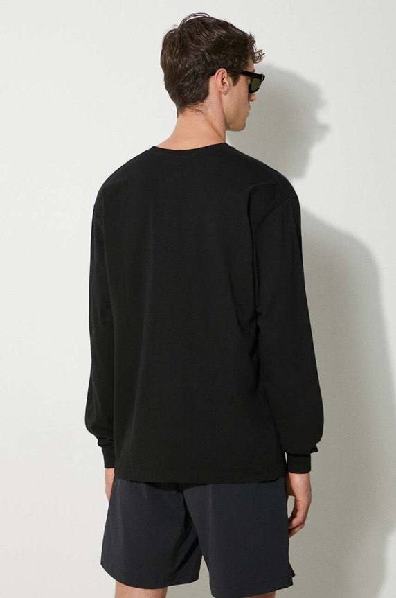Дрехи Памучна блуза с дълги ръкави NEIGHBORHOOD NH . Tee Longsleeve-2 241PCNH.LT02 черен