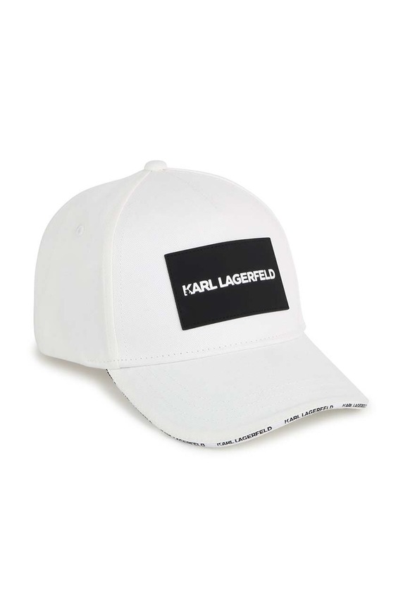 Detská bavlnená šiltovka Karl Lagerfeld bavlna béžová Z30146.