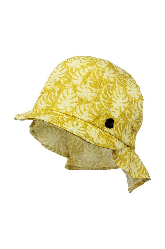 Jamiks caciula de bumbac pentru copii LEONARD bumbac galben LEONARD.Nak.JLG205.B