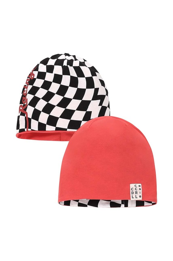 Coccodrillo kifordítható gyerek sapka mintás piros WC4364307ASB