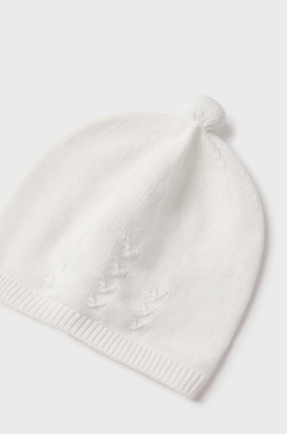 Βρεφικό Βαμβακερό σκουφάκι Mayoral Newborn 9717.1E.Newborn.PPYH μπεζ SS24