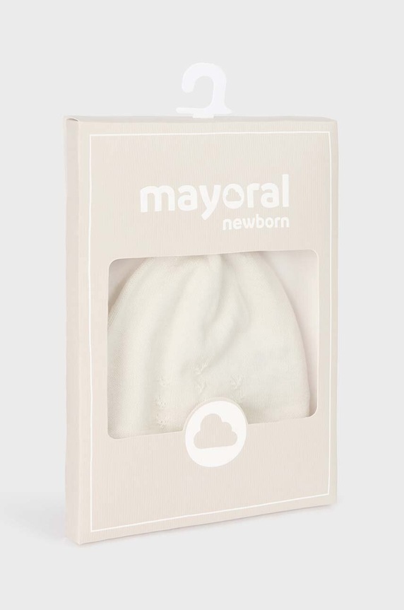 Αγορίστικα Βρεφικό Βαμβακερό σκουφάκι Mayoral Newborn 9717.1E.Newborn.PPYH μπεζ