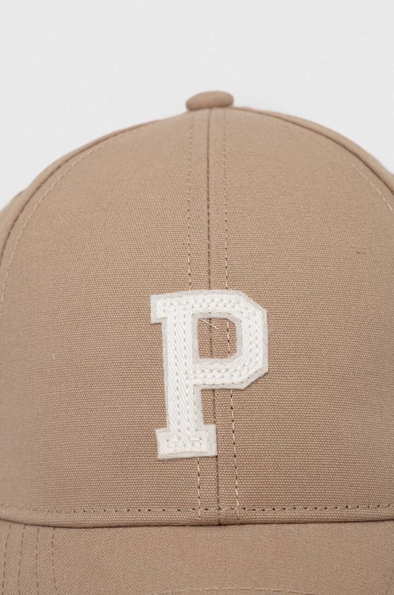 Pepe Jeans czapka z daszkiem bawełniana NOAH JR PB040312 beżowy SS24