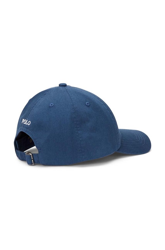 Pamučna kapa sa šiltom za bebe Polo Ralph Lauren 323940810001 mornarsko plava AW24