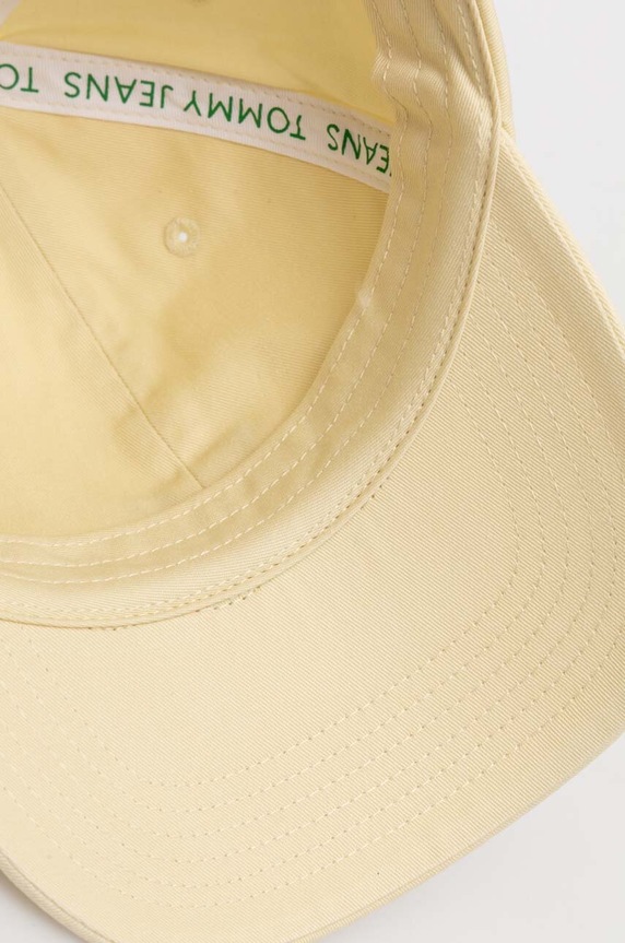 Bavlnená šiltovka Tommy Jeans žltá AW0AW15848