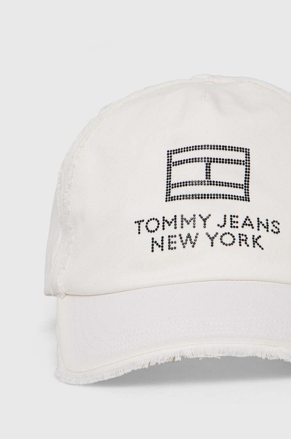 Bavlnená šiltovka Tommy Jeans AW0AW15851 biela SS24