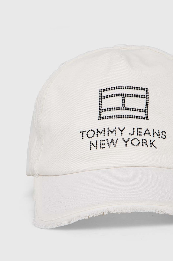 Bavlnená šiltovka Tommy Jeans AW0AW15851 biela SS24