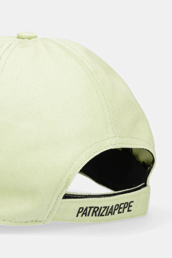 Αξεσουάρ Βαμβακερό καπέλο του μπέιζμπολ Patrizia Pepe 8F0045.AB01 πράσινο