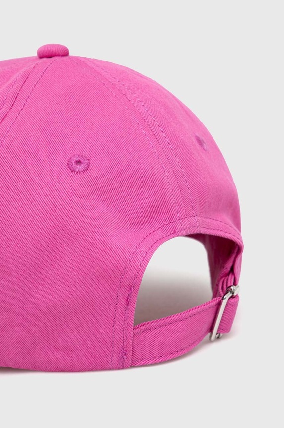 Kiegészítők Karl Lagerfeld pamut baseball sapka 240W3408 rózsaszín