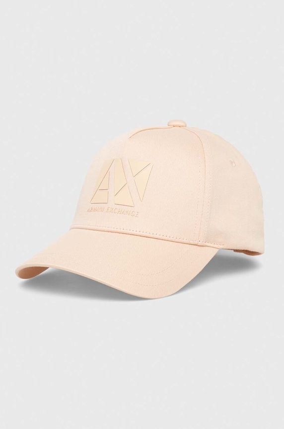 Armani Exchange pamut baseball sapka aplikációval narancssárga 944200.4R100