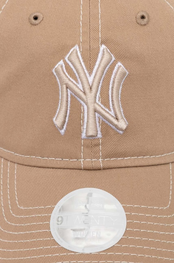 Хлопковая кепка New Era 9Forty New York Yankees 60434986 бежевый SS24