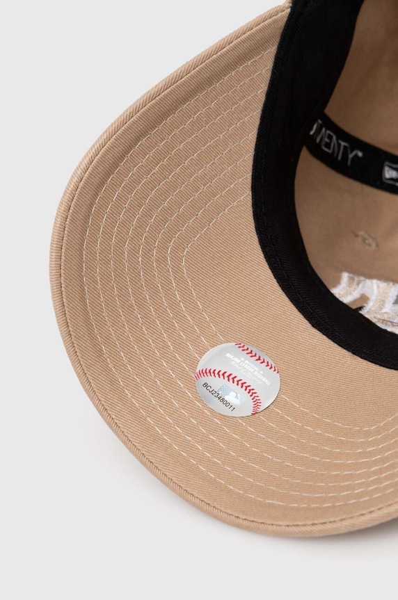 Хлопковая кепка New Era 9Forty New York Yankees бежевый 60434986