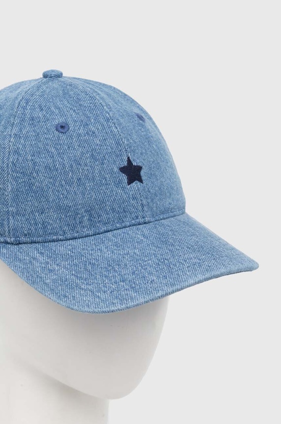Bombažna bejzbolska kapa Levi's D7920.0004 modra SS24
