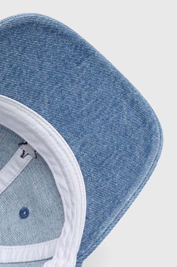 Bombažna bejzbolska kapa Levi's modra D7920.0004