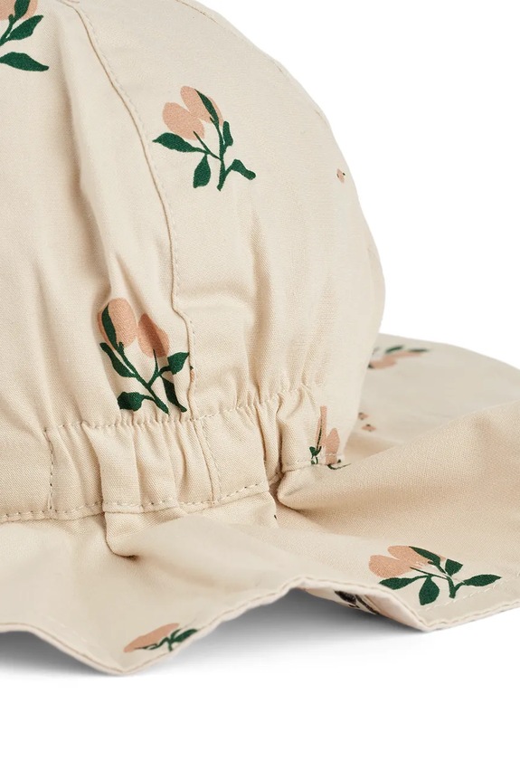 Dievča Detský obojstranný klobúk Liewood Amelia Reversible Sun Hat LW17697 béžová