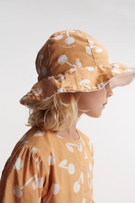Liewood kifordítható gyerek sapka Amelia Reversible Sun Hat LW17697 narancssárga