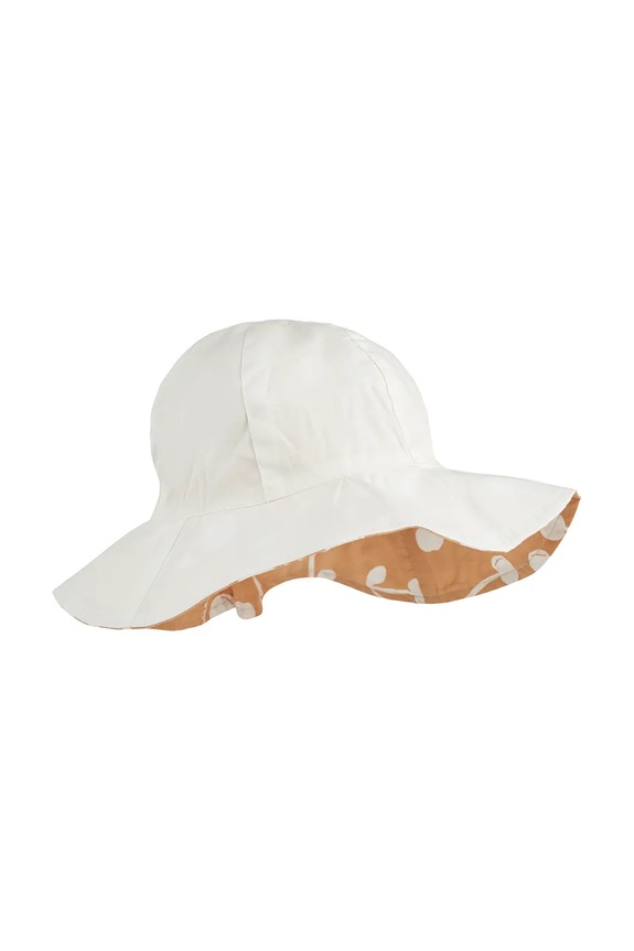 Lány Liewood kifordítható gyerek sapka Amelia Reversible Sun Hat LW17697 narancssárga