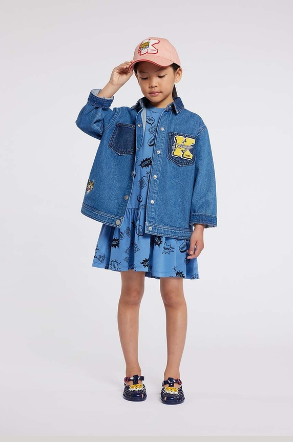Kenzo Kids gyerek pamut baseball sapka rózsaszín K60027.