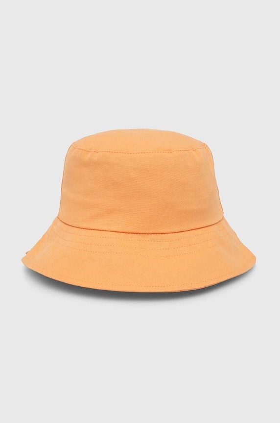 Dječji pamučni šešir United Colors of Benetton bez uzorka narančasta 6G0QCA01Z.G.Seasonal