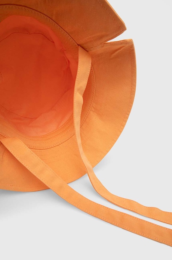 Dječji pamučni šešir United Colors of Benetton narančasta 6G0QCA01Z.G.Seasonal
