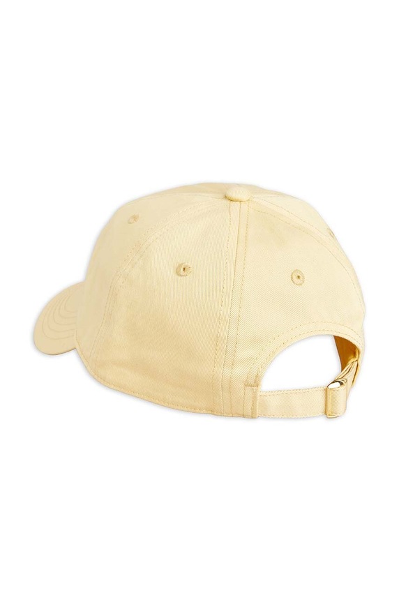 Mini Rodini czapka z daszkiem bawełniana dziecięca Tennis 2426510323 żółty SS24