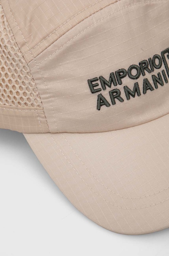 Emporio Armani șapcă de baseball pentru copii 404698.4R477 bej SS24