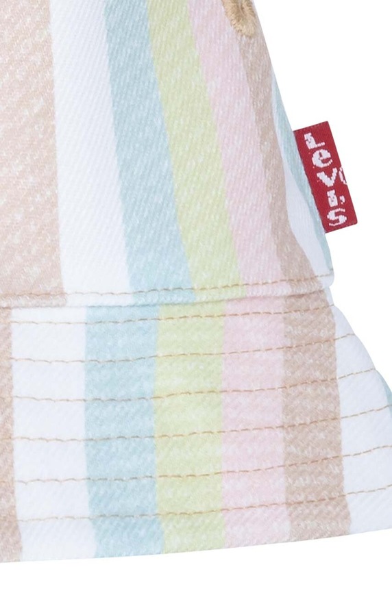 Levi's kapelusz dwustronny bawełniany dziecięcy LAN LEVI'S REVERSIBLE BUCKET C pomarańczowy 9A8612