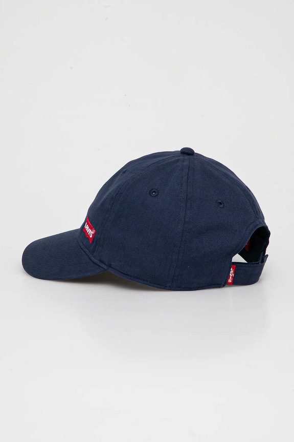 Deklice Otroška bombažna bejzbolska kapa Levi's LAN RICHMOND BATWING CURVE BRI 9A8615 mornarsko modra