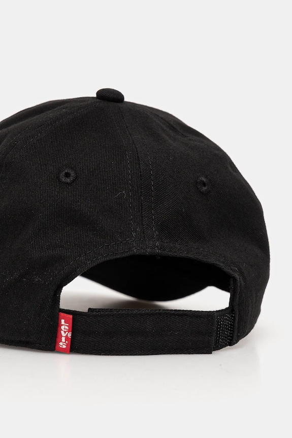 Levi's gyerek pamut baseball sapka LAN RICHMOND BATWING CURVE BRI 9A8615 fekete SS25