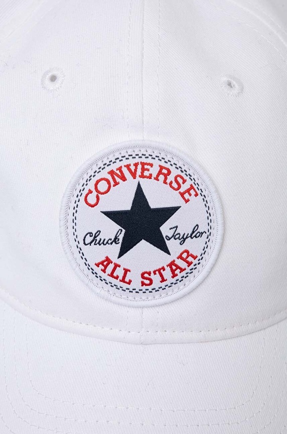Converse șapcă din bumbac pentru copii 9A5411 alb SS26