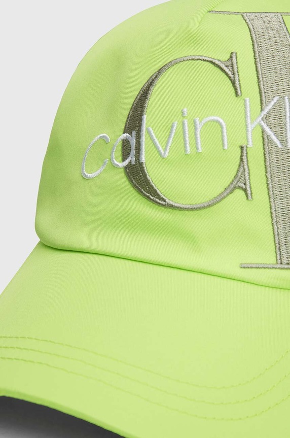 Dječja kapa sa šiltom Calvin Klein Jeans IU0IU00589.PPYH zelena SS24