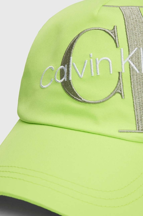 Dječja kapa sa šiltom Calvin Klein Jeans IU0IU00589.PPYH zelena SS24