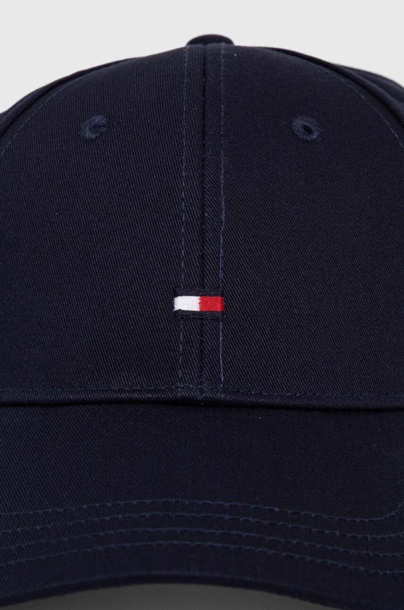 Παιδικό βαμβακερό καπέλο μπέιζμπολ Tommy Hilfiger AU0AU01528.PPYH σκούρο μπλε SS24