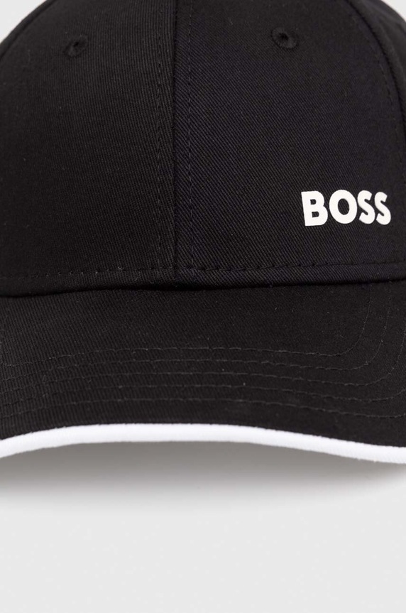 BOSS Green czapka z daszkiem bawełniana 50505834 czarny SS24
