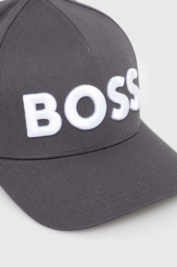Kapa sa šiltom BOSS 50502178 siva SS24