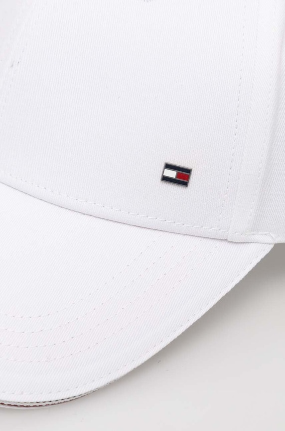 Tommy Hilfiger șapcă de bărbați de bumbac AM0AM12035 alb SS26