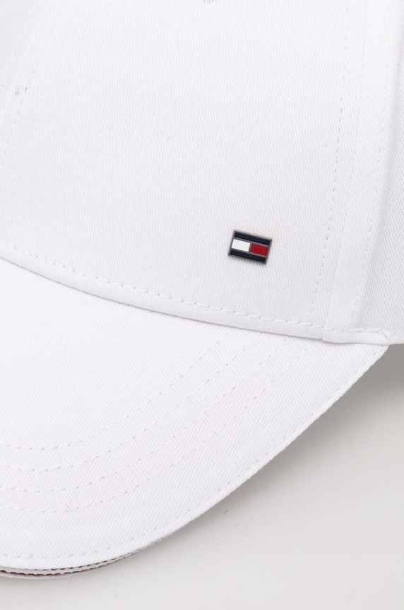 Tommy Hilfiger șapcă de bărbați de bumbac AM0AM12035 alb SS26