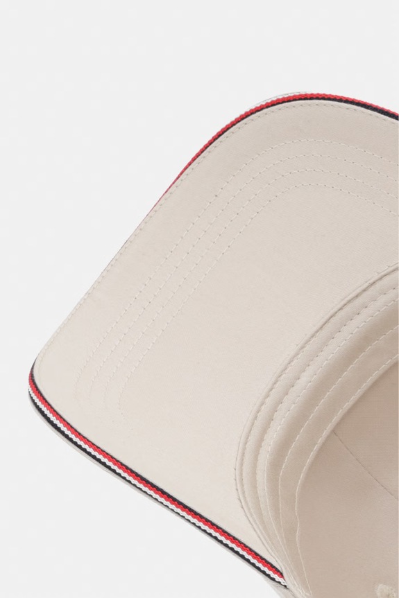 Tommy Hilfiger czapka z daszkiem męska bawełniana beżowy AM0AM12035