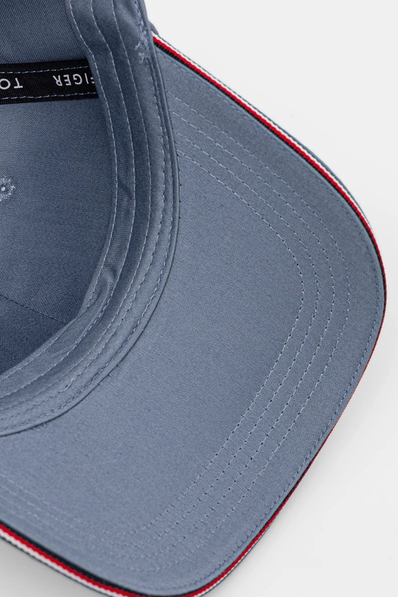 Tommy Hilfiger czapka z daszkiem męska bawełniana niebieski AM0AM12035
