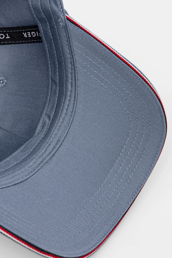 Tommy Hilfiger czapka z daszkiem męska bawełniana niebieski AM0AM12035
