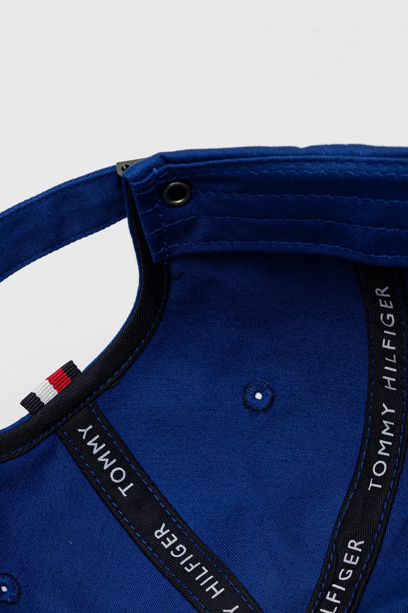 Tommy Hilfiger șapcă pentru bărbați din bumbac albastru AM0AM12035