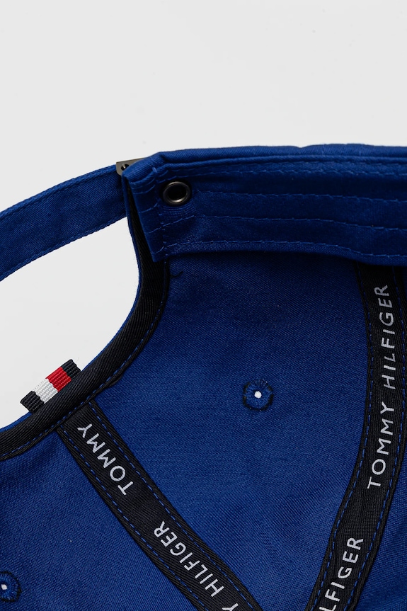 Tommy Hilfiger șapcă pentru bărbați din bumbac albastru AM0AM12035