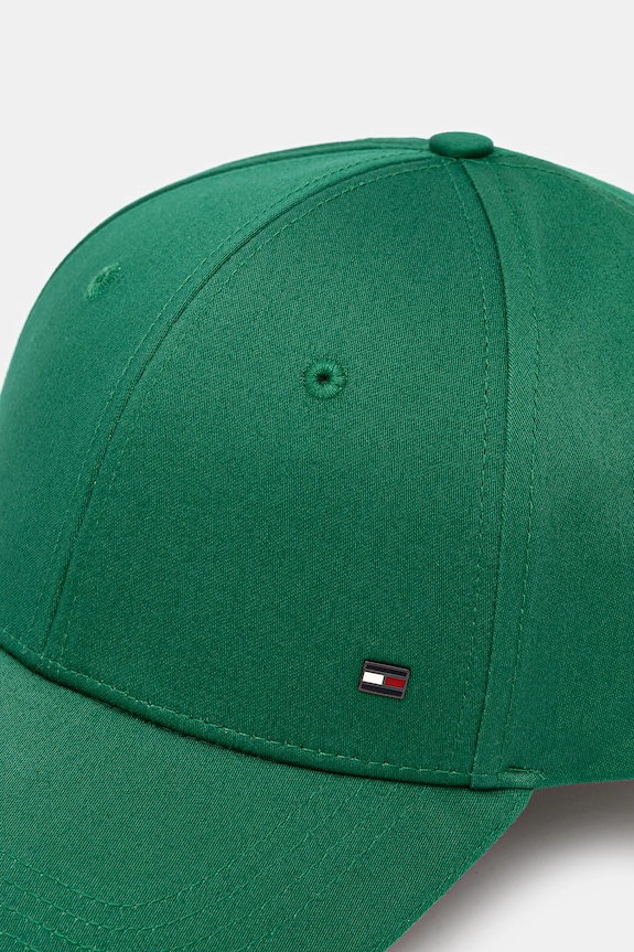 Tommy Hilfiger czapka z daszkiem męska bawełniana AM0AM12035 zielony SS26