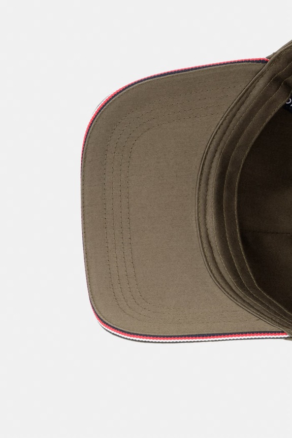 Tommy Hilfiger czapka z daszkiem męska bawełniana zielony AM0AM12035