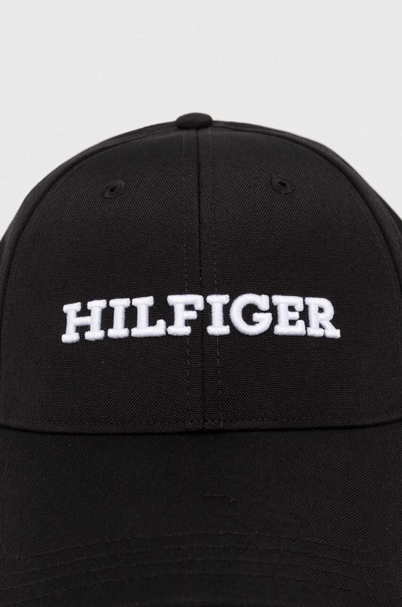 Kapa s šiltom Tommy Hilfiger AM0AM12043 črna SS24