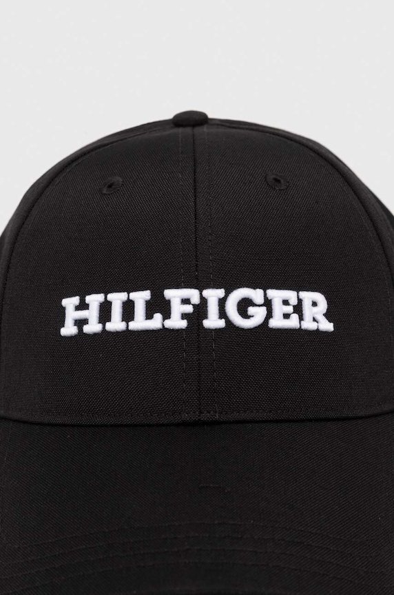 Kapa s šiltom Tommy Hilfiger AM0AM12043 črna SS24