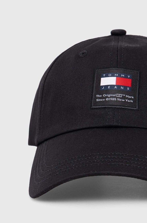 Tommy Jeans pamut baseball sapka AM0AM12016 fekete NC24