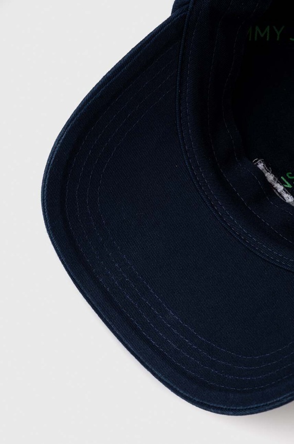 Tommy Jeans pamut baseball sapka sötétkék AM0AM12020